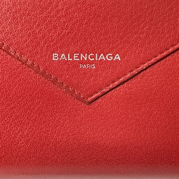 Balenciaga Red Long Zipped Wallet Soft Leather - Picture 2 of 16